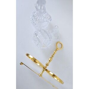 Rare VTG William Adams 24k Gold Italian Crystal Cruet Decanter W A Adams Italy